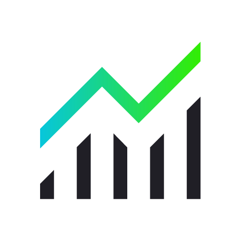 Graph icon alternative in black