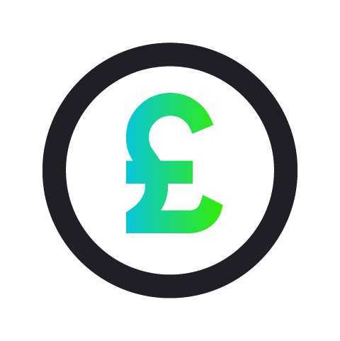 A black pound symbol icon representing financial transactions
