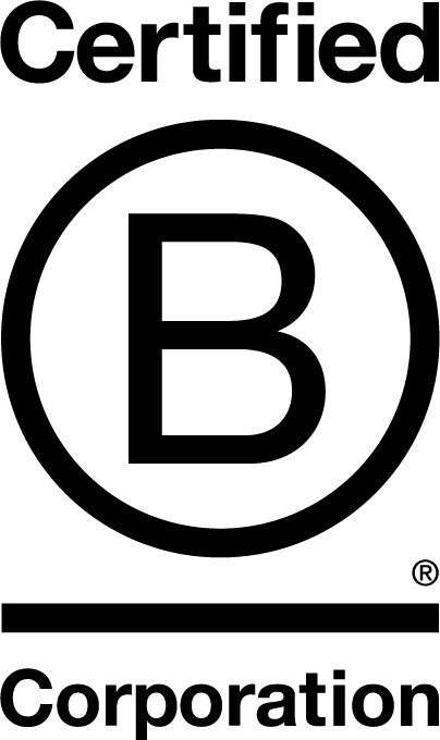B Corp Logo in Black and White